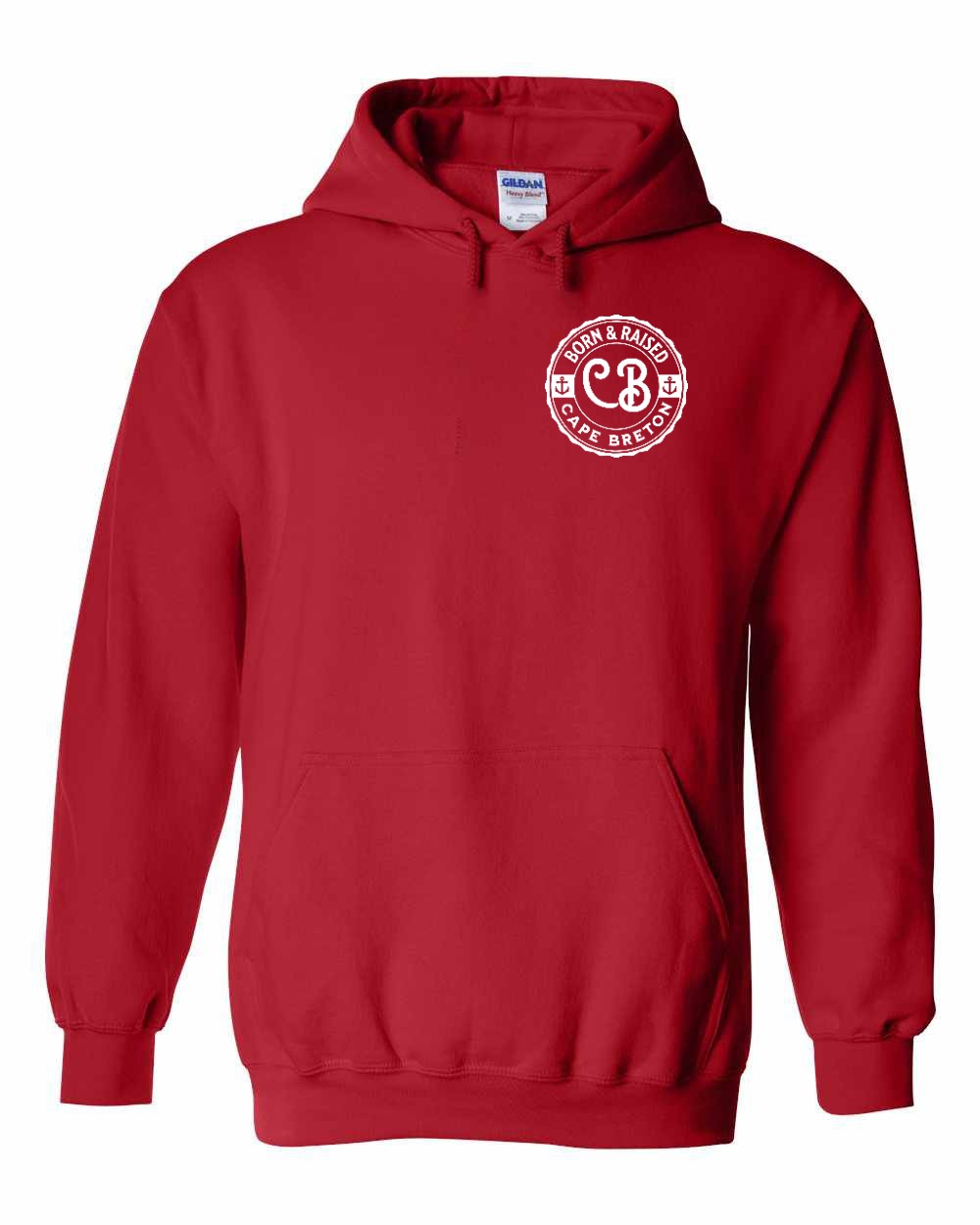 Born & Raised CB Left Chest and Back Pullover Hoodie - Unisex