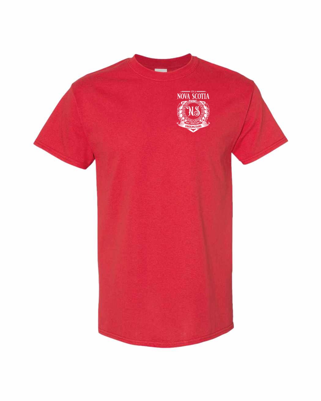 It's  A Nova Scotia Thing Left Chest and Back mens-tee