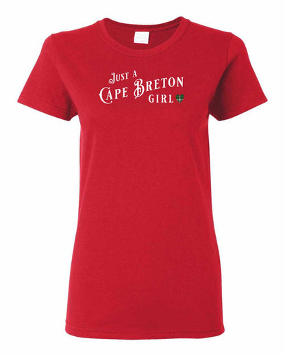 Just a Cape Breton Girl Tartan Full Women's Tee