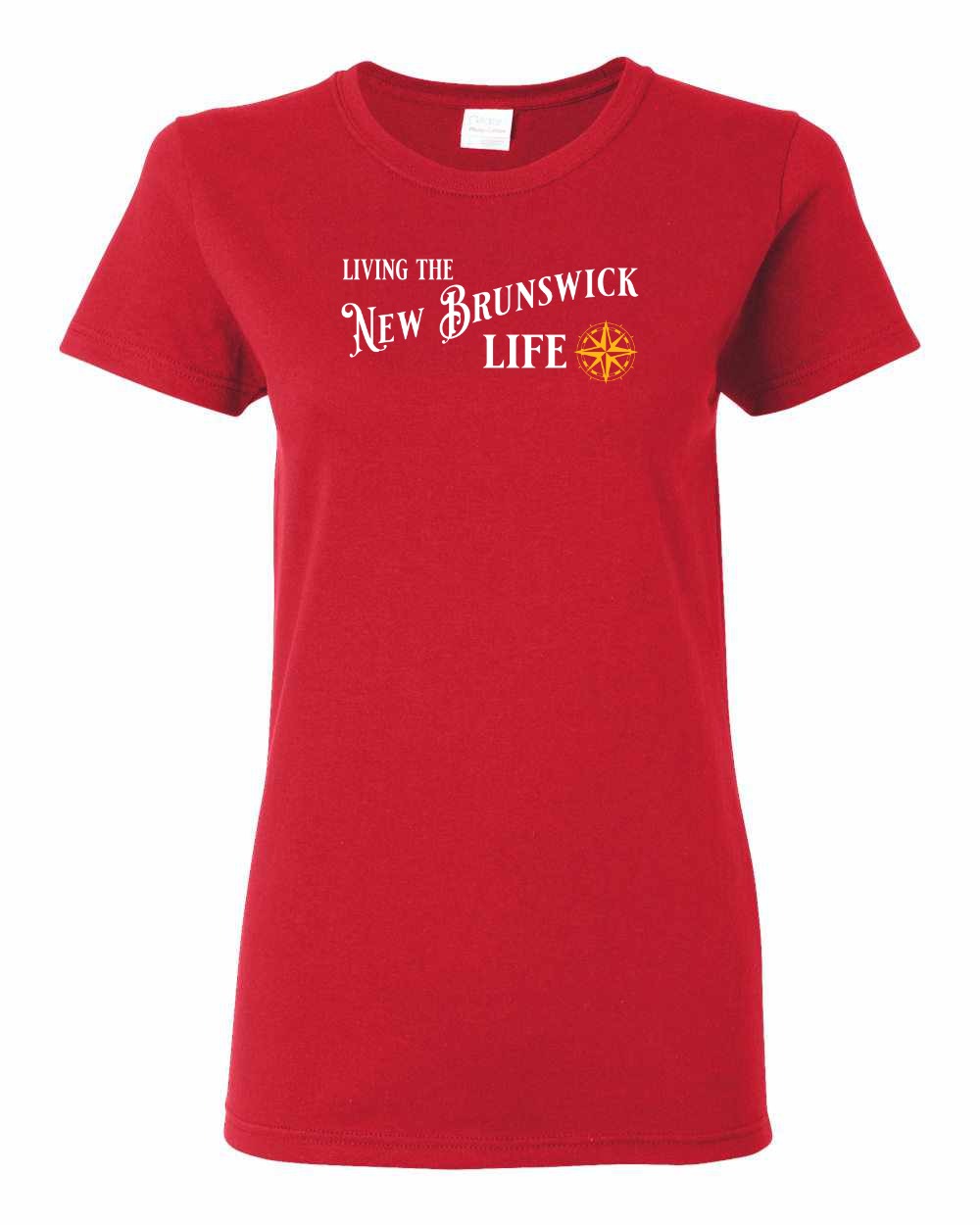 Living the New Brunswick Life yellow Full Women's Tee