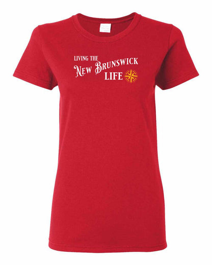 Living the New Brunswick Life yellow Full Women's Tee