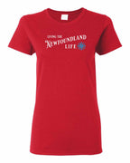 Living the NFLD Life blue Women's Tee