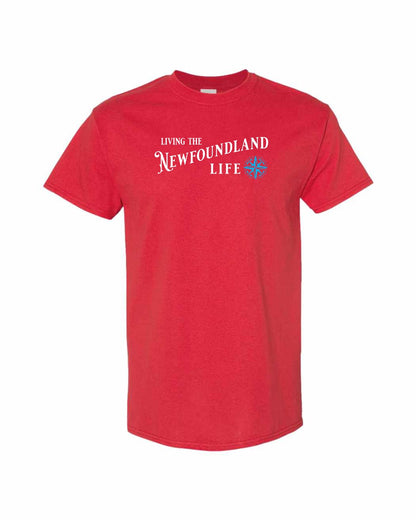 Living the Newfoundland Life blue Full Men's Tee