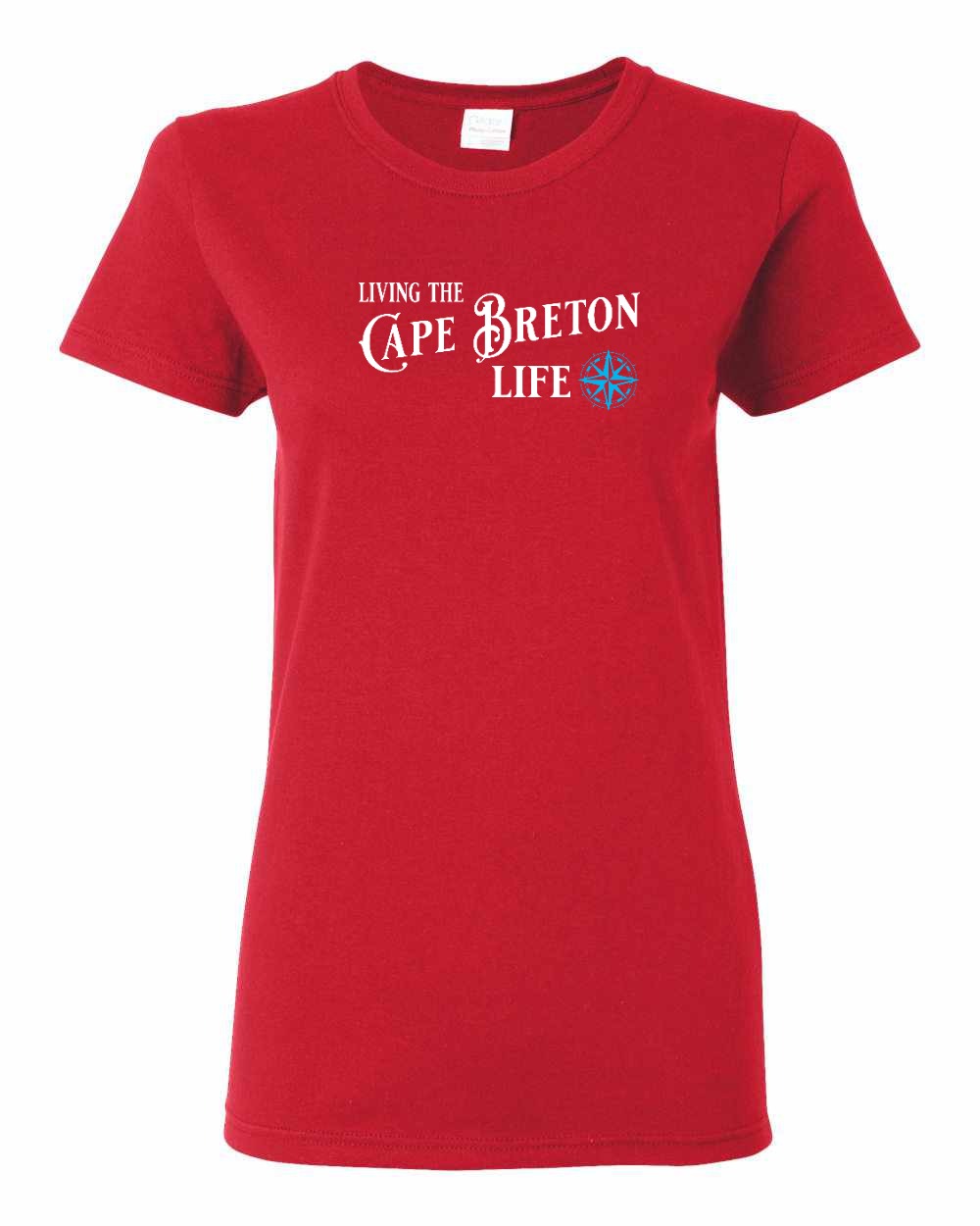 Living the Cape Breton Life blue Full Women's Tee