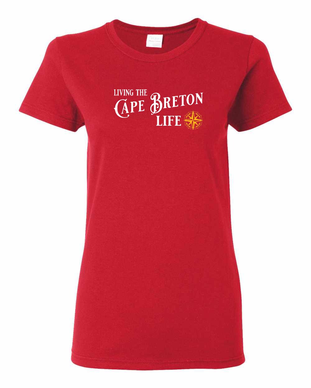 Living the Cape Breton Life yellow Full Women's Tee