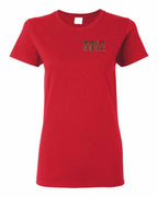Made In NB ( Tartan Lettering) Left Chest Women's Tee