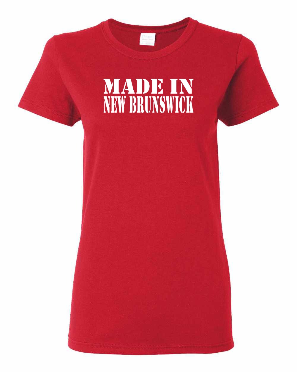 Made In New Brunswick ( White Lettering) Full Women's Tee
