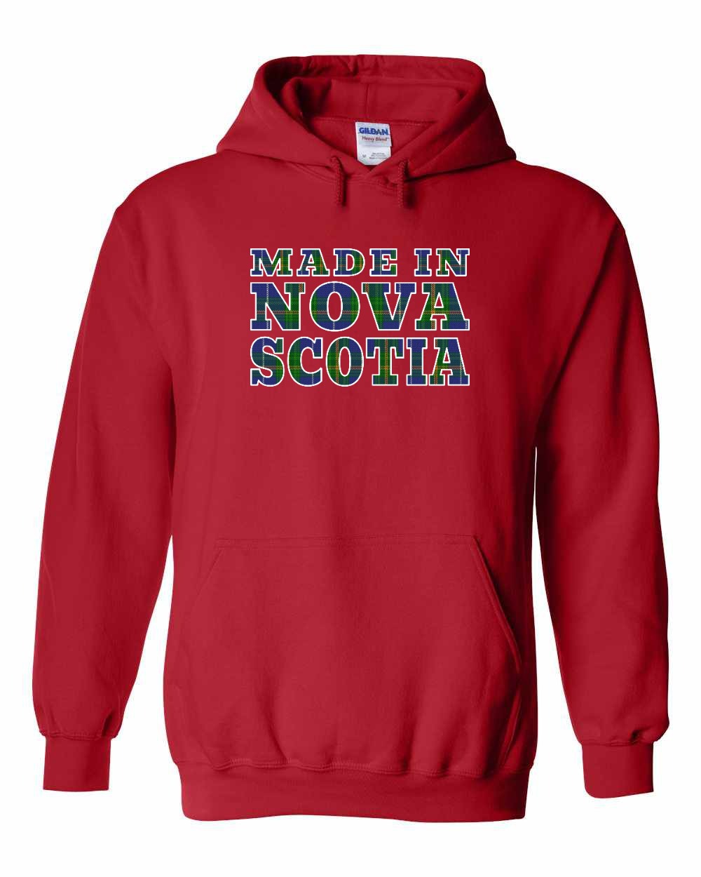 Made In NS ( Tartan Lettering) Pullover Hoodie - Unisex