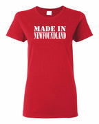 Made In NFLD ( White Lettering) Women's Tee