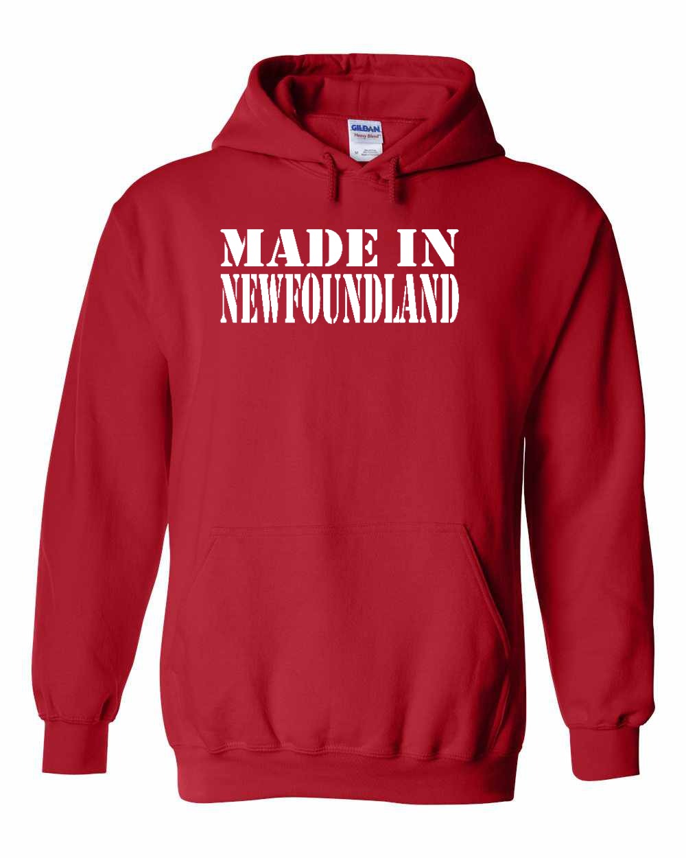 Made In NFLD ( White Lettering) Pullover Hoodie - Unisex