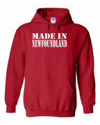 Made In NFLD ( White Lettering) Pullover Hoodie - Unisex