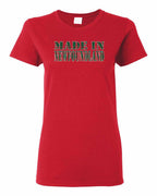 Made In NFLD ( Tartan Lettering) Women's Tee