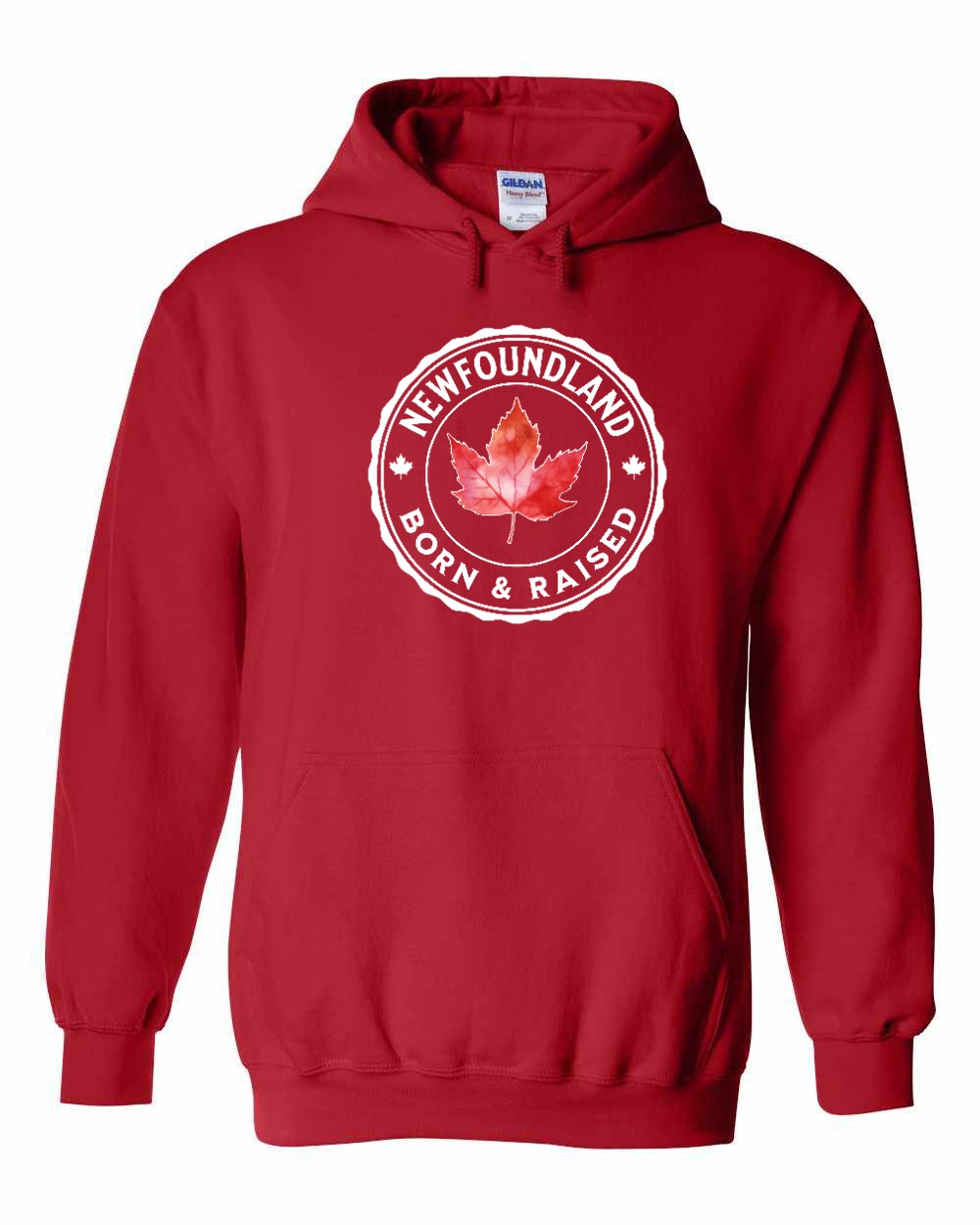 Born and Raised NFLD Pullover Hoodie - Gildan Canada (sewn Internationally) - Unisex