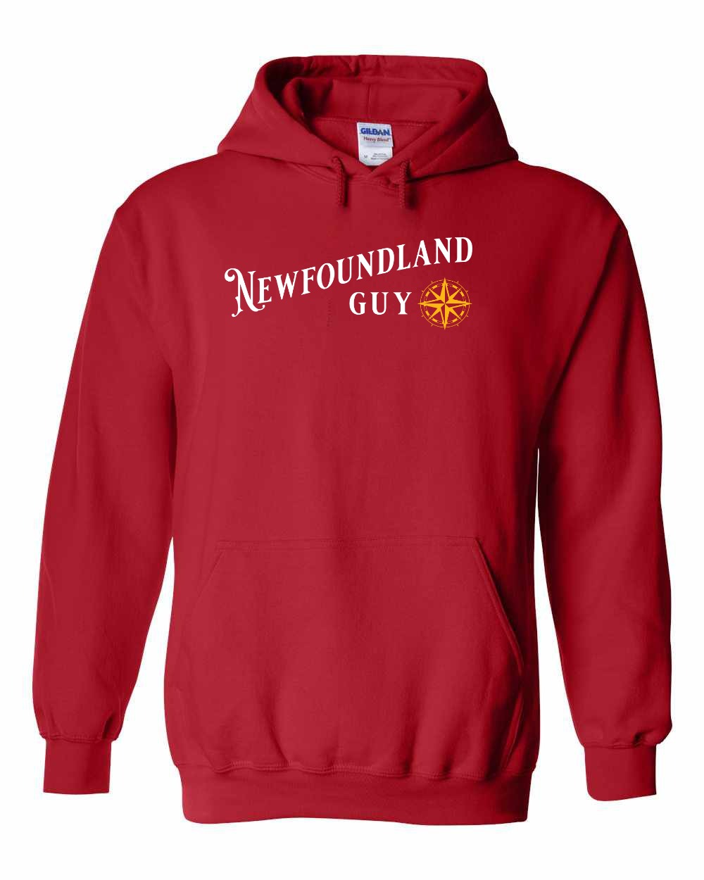 NFLD Guy Yellow Compass Pullover Hoodie - Unisex