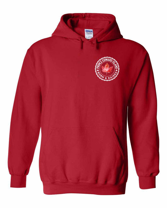 Born and Raised Prince Edward Island Left Chest and Back Pullover