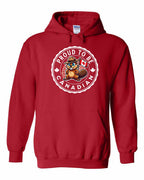 Proud to be Canadian Beaver Pullover Hoodie - Gildan Canada (sewn Internationally) - Unisex