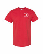 Proud to be Canadian Proud to be Heart Flag Left Chest Men's Tee - Gildan Canada (sewn Internationally)