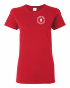 Proud to Be Canadian Heart Left Chest And Back Women's Tee - Gildan Canada (sewn Internationally)