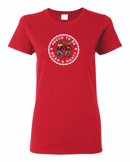 Proud to be Mean and Nasty Leaf Full Front Women's Tee
