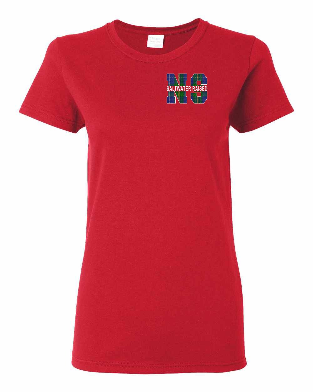 Saltwater Raised Left Chest womens-tee