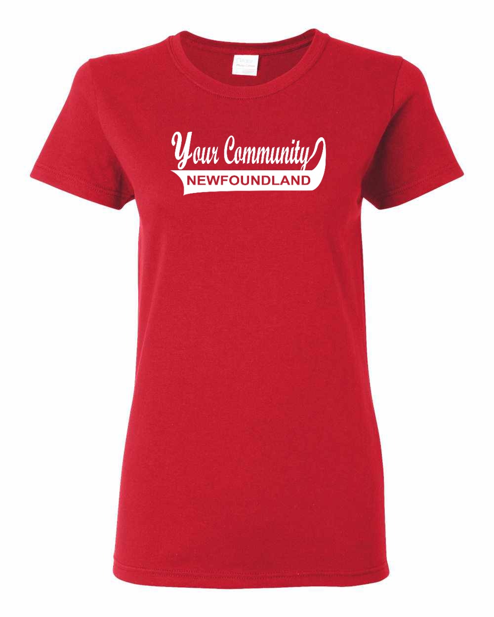 Custom Your Community Swoop (Newfoundland) Full Women's Tee