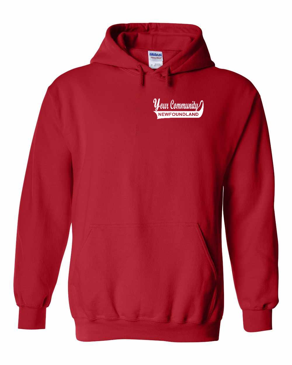 Custom Your Community Swoop (NFLD) Left Chest Pullover Hoodie - Unisex