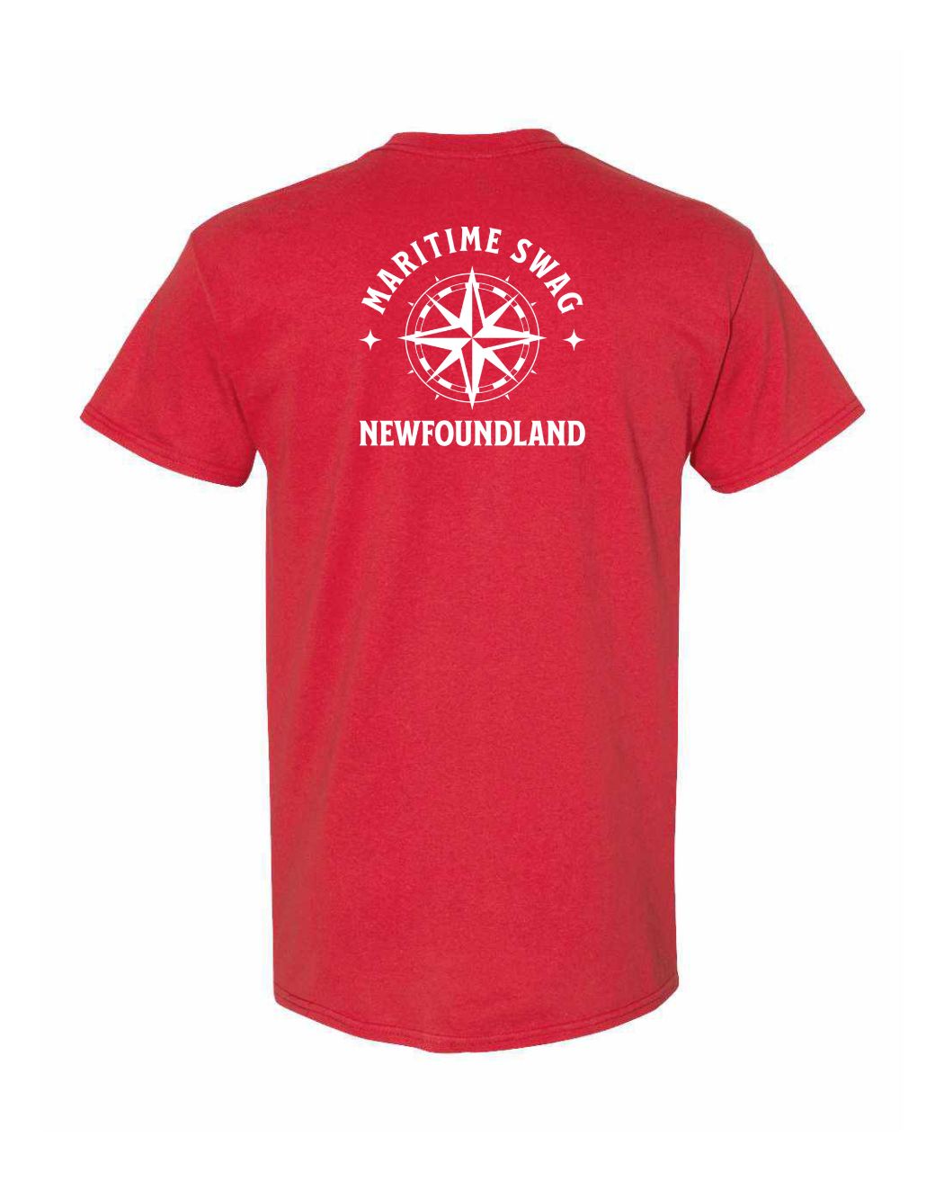 Maritime Swag Newfoundland Compass Left Chest and Back Men's Tee