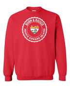 Born and Raised PEI Heart Flag Crewneck Sweatshirt - Unisex