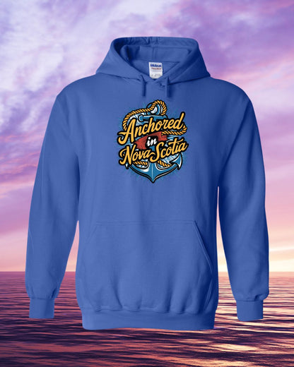 Anchored in Nova Scotia Full Front Hoodie