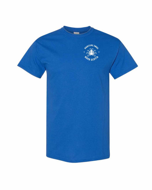 Maritime Swag Nova Scotia Octopus Left Chest mens-tee