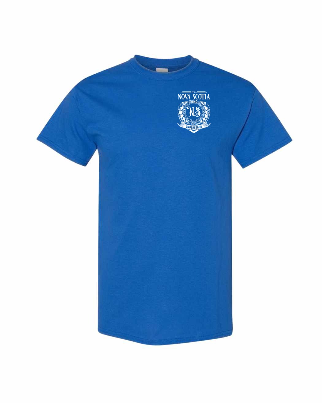 It's  A Nova Scotia Thing Left Chest and Back mens-tee
