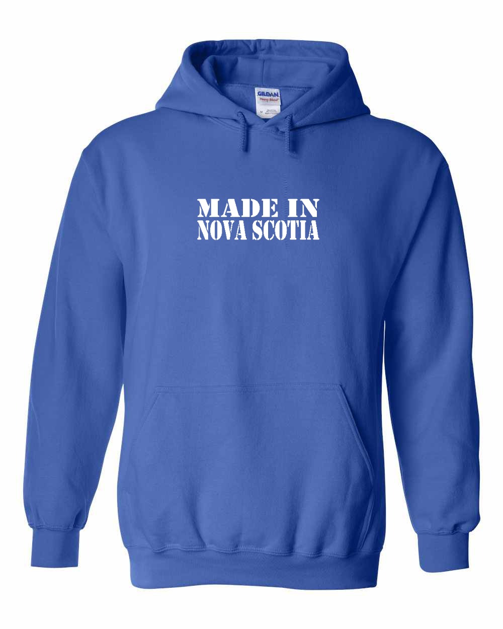Made In Nova Scotia ( White Lettering) Full pullover