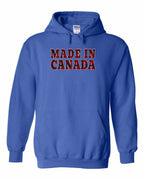 Made in Canada Plaid Background Pullover Hoodie - Gildan Canada (sewn Internationally) - Unisex