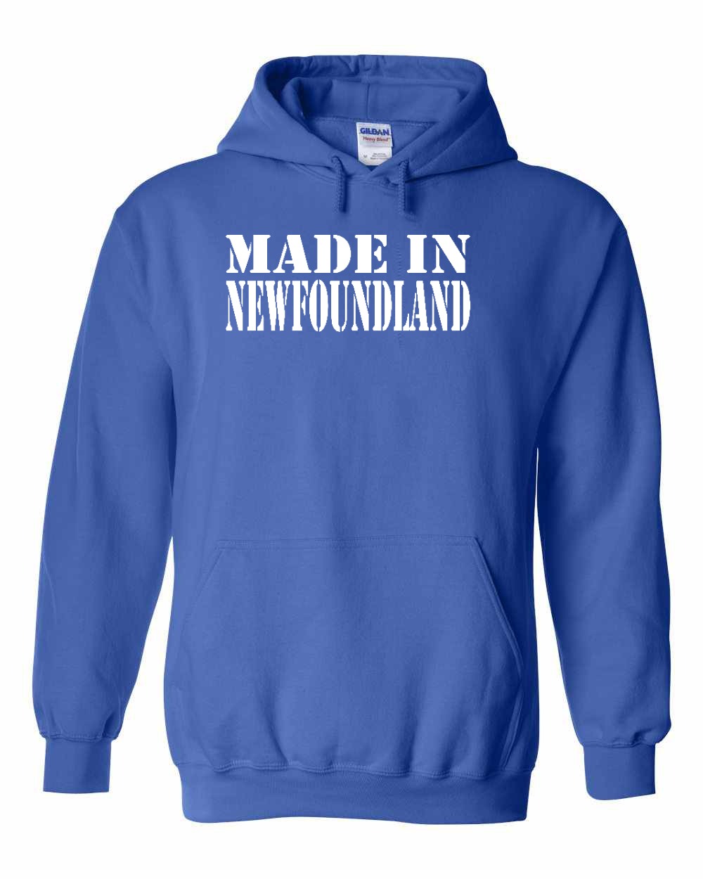 Made In NFLD ( White Lettering) Pullover Hoodie - Unisex