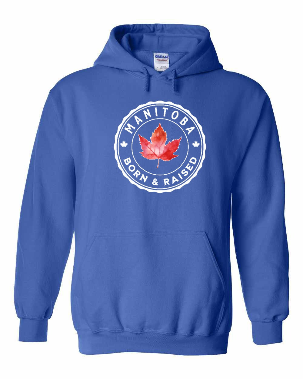 Born and Raised Manitoba Pullover Hoodie - Gildan Canada (sewn Internationally) - Unisex