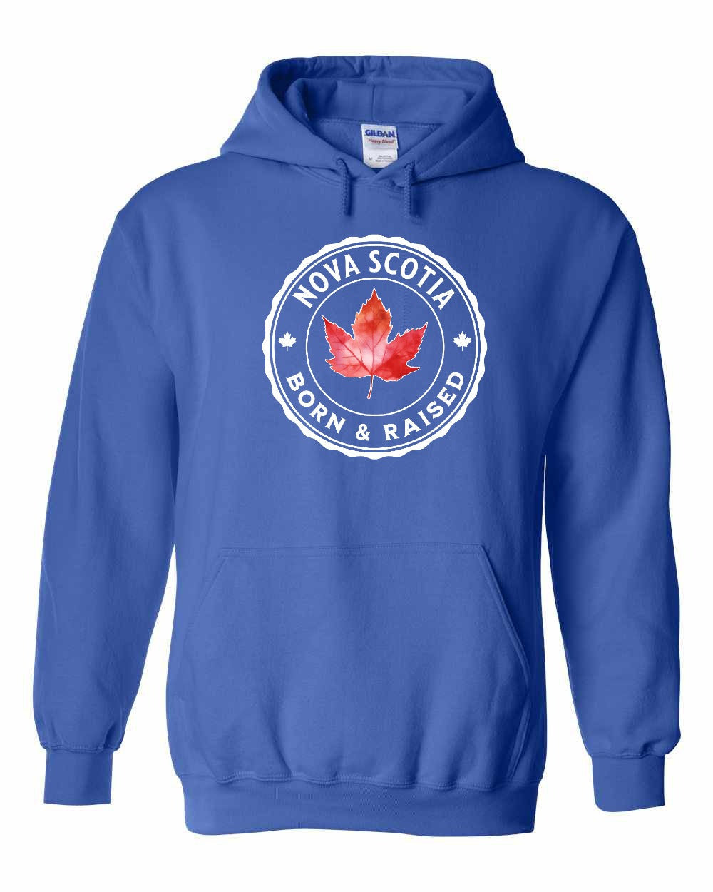 Born and Raised NS Leaf Pullover Hoodie - Gildan Canada (sewn Internationally) - Unisex