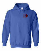 Plaid to the Bone Stacked Leaf Left Chest Pullover Hoodie - Gildan Canada (sewn Internationally) - Unisex