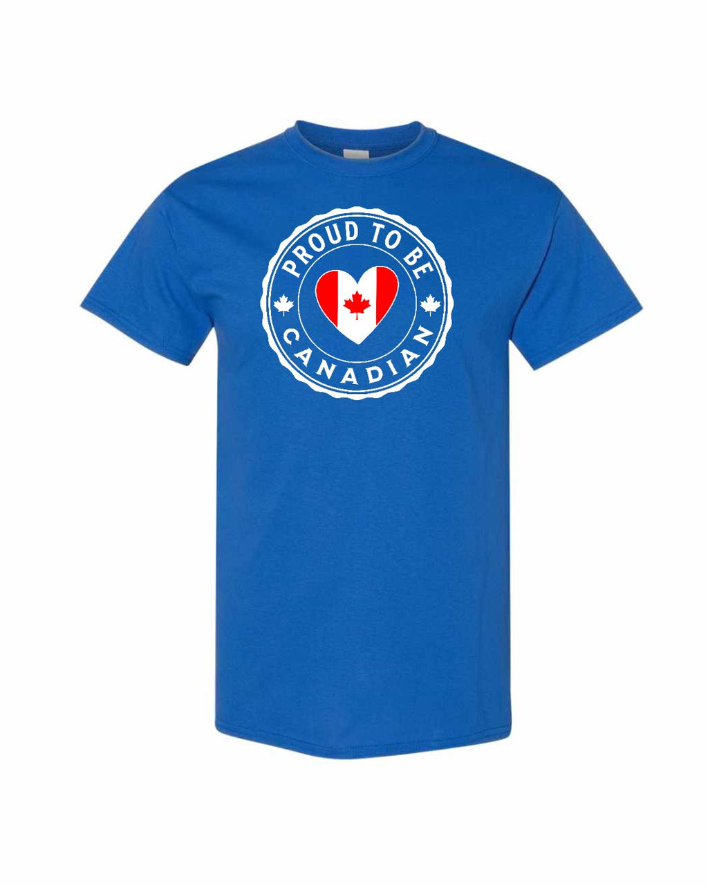 Proud to be Canadian heart flag Men's Tee - Gildan Canada (sewn Internationally)