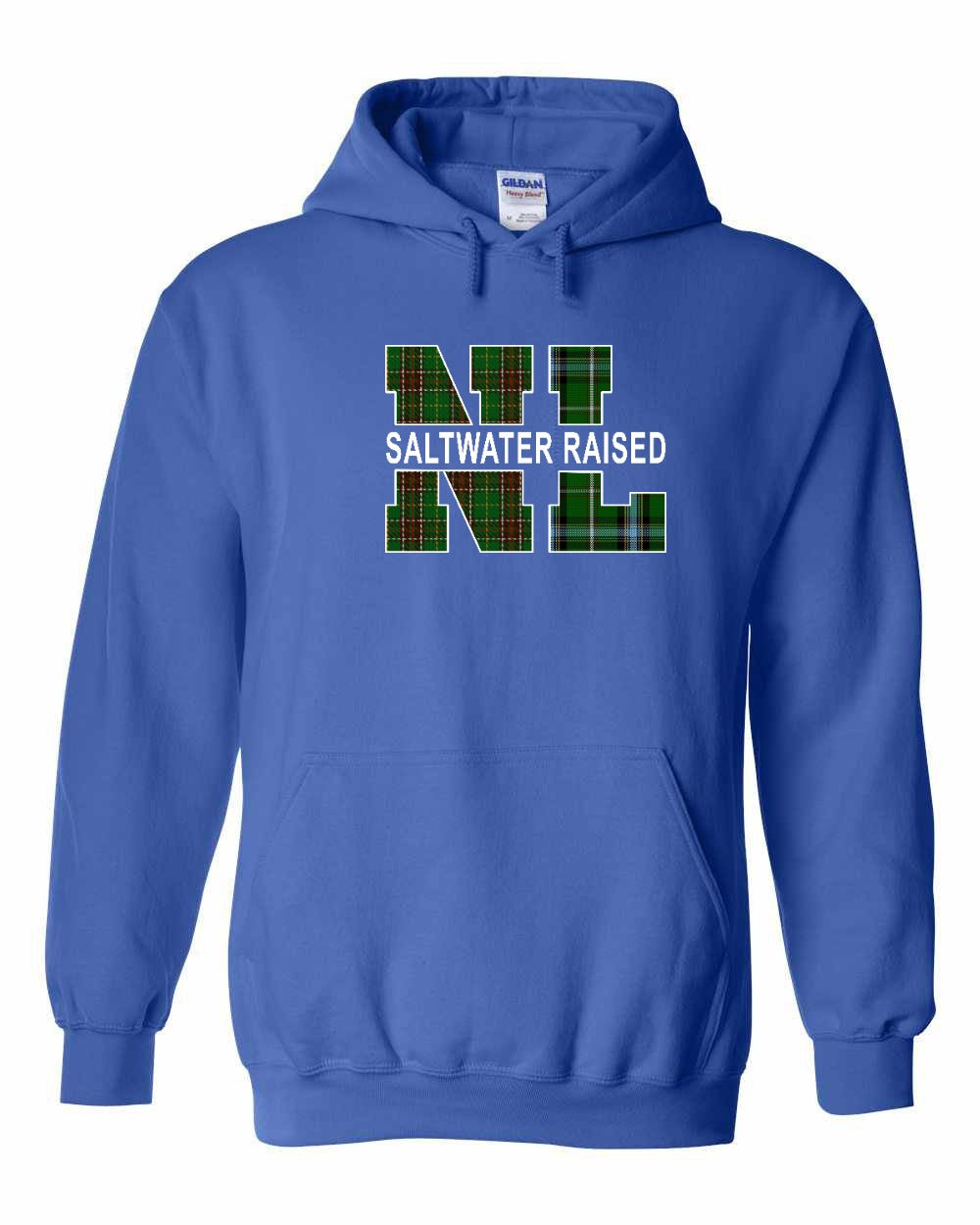 Newfoundland and Labrador Saltwater Raised Full Front Pullover Hoodie