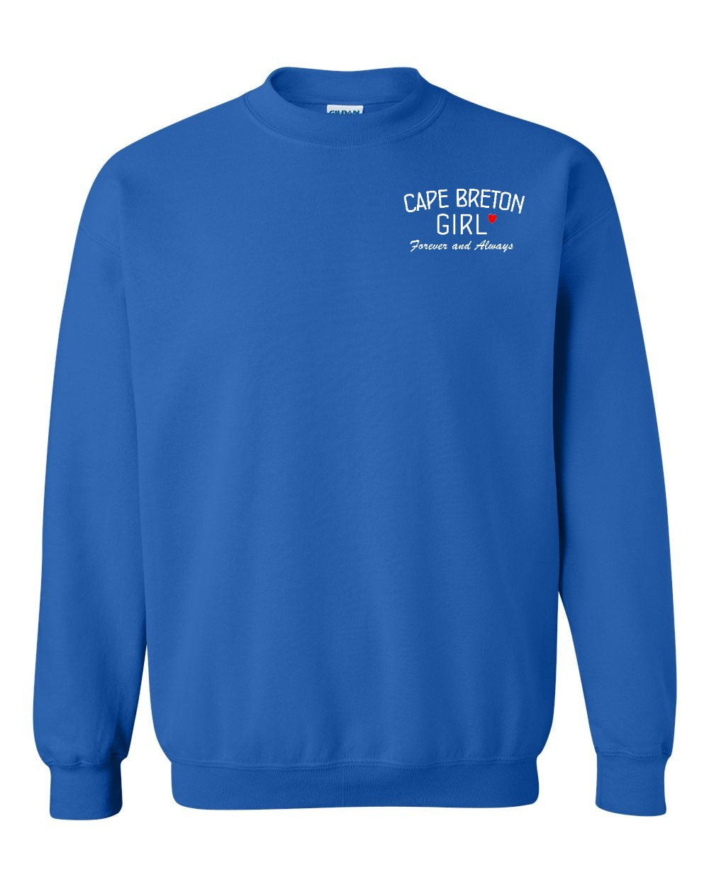 CB Girl Forever and Always Left Chest & Back Crewneck Sweatshirt - Unisex