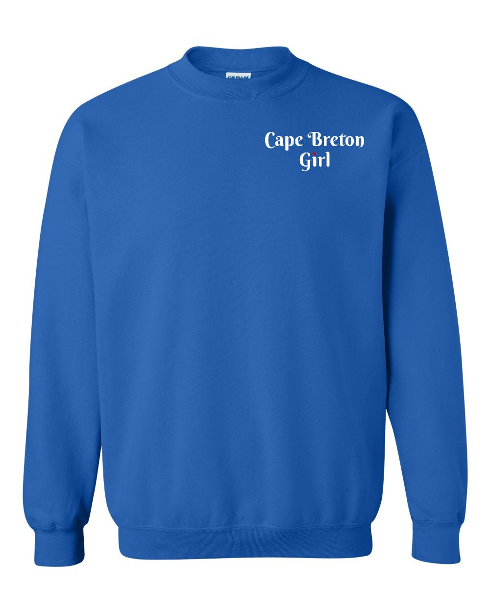 CB Girl Heart Dot Left Chest & Back Crewneck Sweatshirt - Unisex