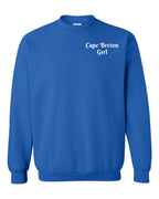 CB Girl Heart Dot Left Chest & Back Crewneck Sweatshirt - Unisex