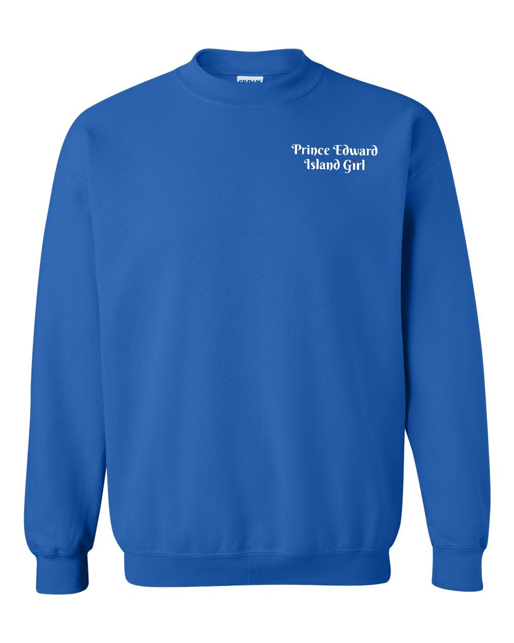 PEI Girl Heart Dot Left Chest Crewneck Sweatshirt - Unisex