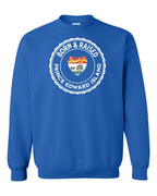 Born and Raised PEI Heart Flag Crewneck Sweatshirt - Unisex