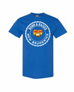 Born and Raised NB Heart Flag Men's Tee