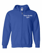 NS Girl Heart Dot Left Chest Zip Hoodie - Unisex