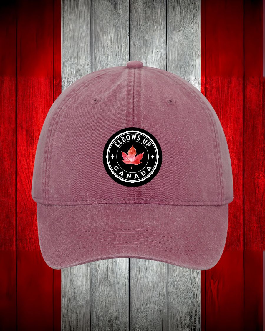 Elbows Up Leaf design Hat
