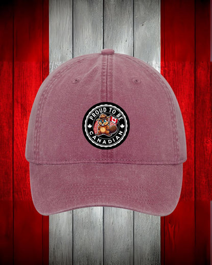 Proud to be Canadian Beaver design Hat