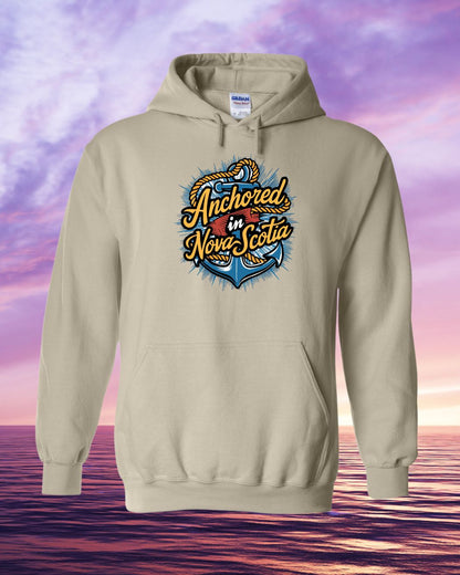 Anchored in Nova Scotia Full Front Hoodie