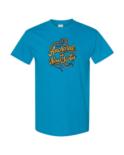 Anchored in Nova Scotia Full Front Womens Tee